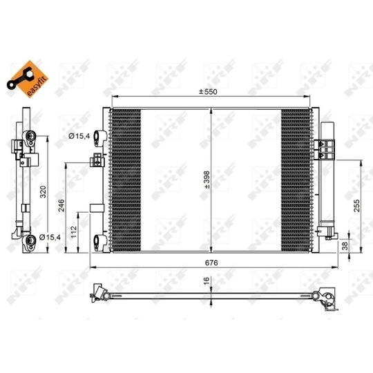 350209 - Condenser, air conditioning 