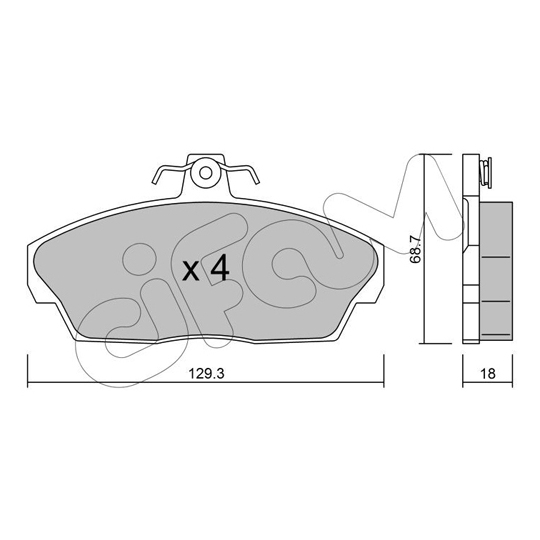 822-174-1 - Brake Pad Set, disc brake 