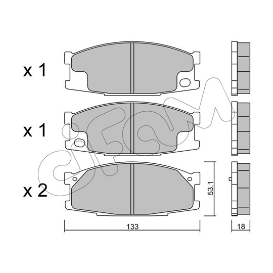 822-909-0 - Brake Pad Set, disc brake 