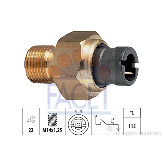 7.4041 - Temperature Switch, coolant warning lamp 