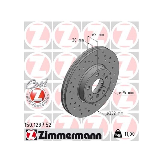 150.1297.52 - Brake Disc 