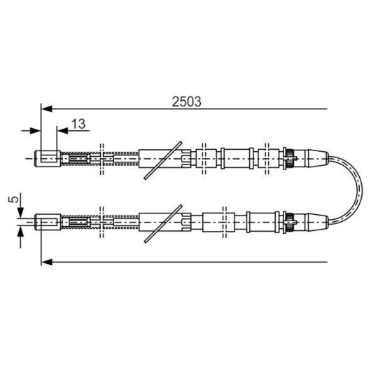 1 987 482 009 - Cable, parking brake 