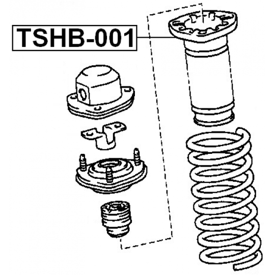 TSHB-001 - Skyddskåpa/bälg, stötdämpare 