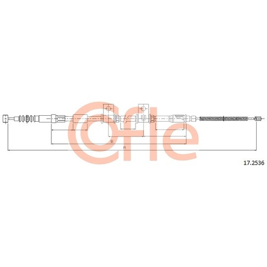 17.2536 - Cable, parking brake 