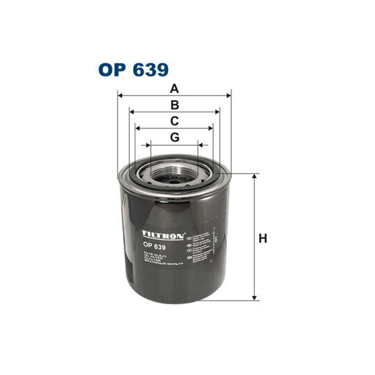 OP 639 - Oil filter 