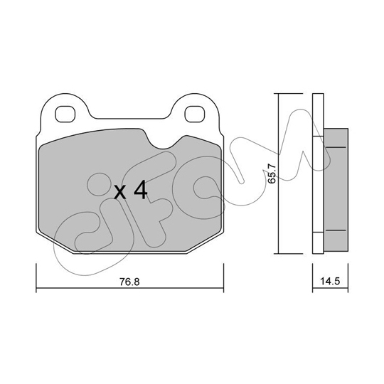822-013-3 - Brake Pad Set, disc brake 