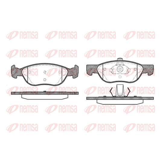 0587.00 - Brake Pad Set, disc brake 