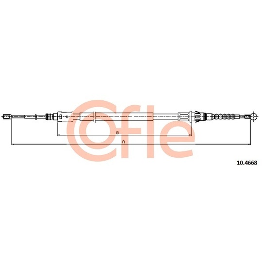10.4668 - Cable, parking brake 