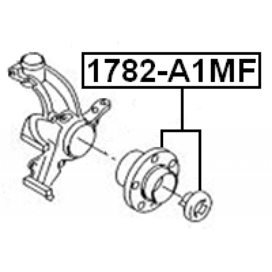 1782-A1MF - Wheel hub 