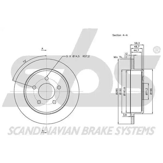 1815202572 - Brake Disc 