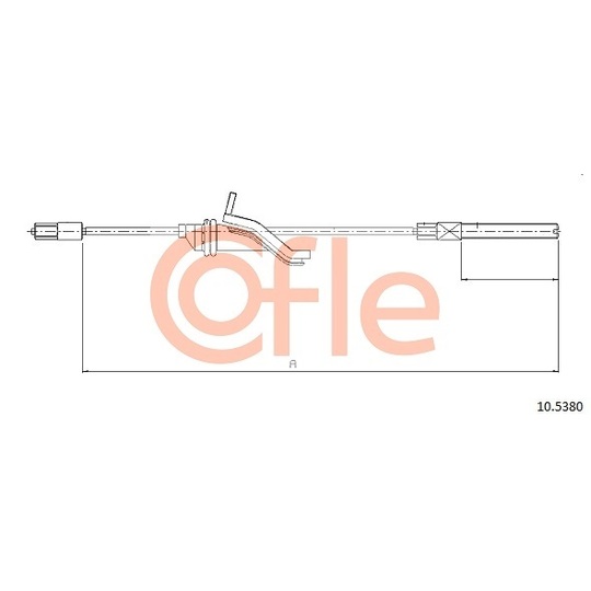 10.5380 - Cable, parking brake 