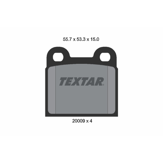 2000906 - Brake Pad Set, disc brake 