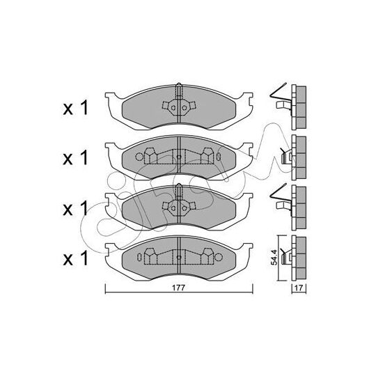 822-218-0 - Brake Pad Set, disc brake 