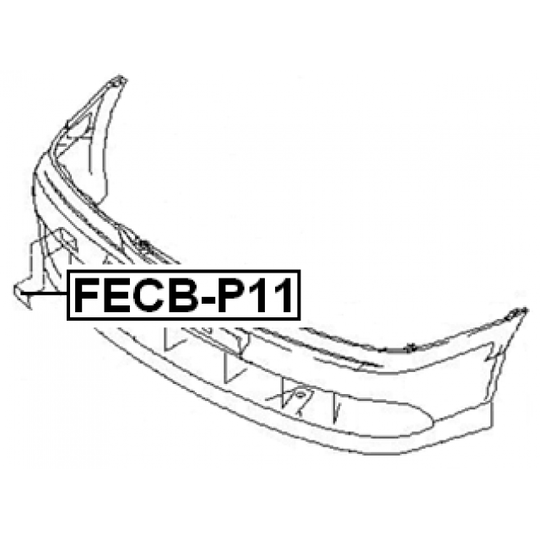 FECB-P11 - Flap, tow hook 