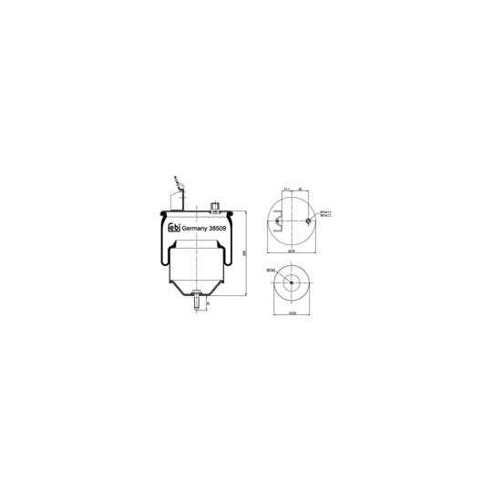 38509 - Boot, air suspension 