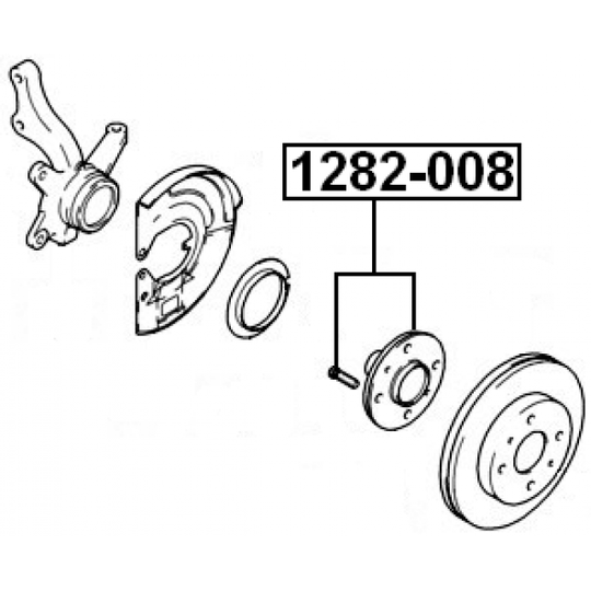 1282-008 - Wheel hub 