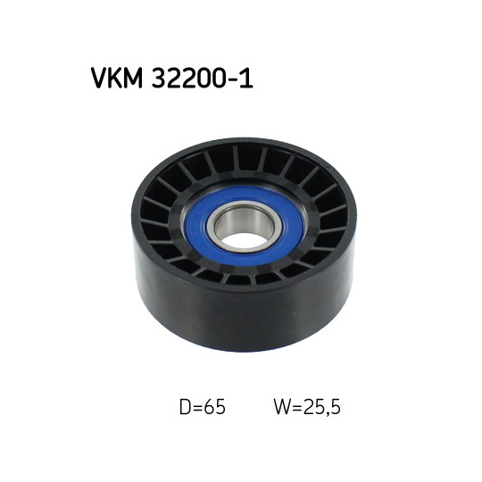 VKM 32200-1 - Styrrulle, flerspårsrem 