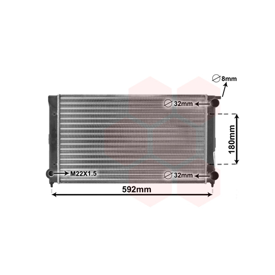 58002045 - Radiaator, mootorijahutus 