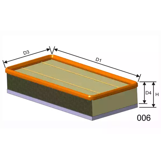 P080A - Air filter 