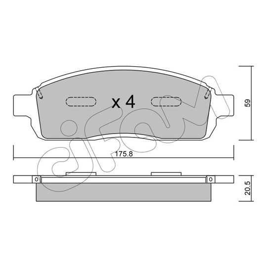 822-859-0 - Brake Pad Set, disc brake 