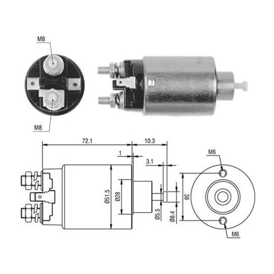 940113050397 - Solenoid Switch, starter 