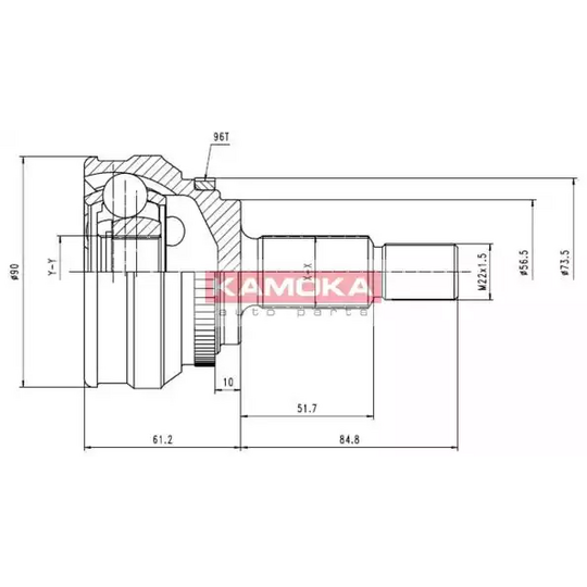 6566 - Joint Kit, drive shaft 