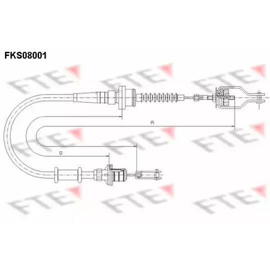 FKS08001 - Clutch Cable 