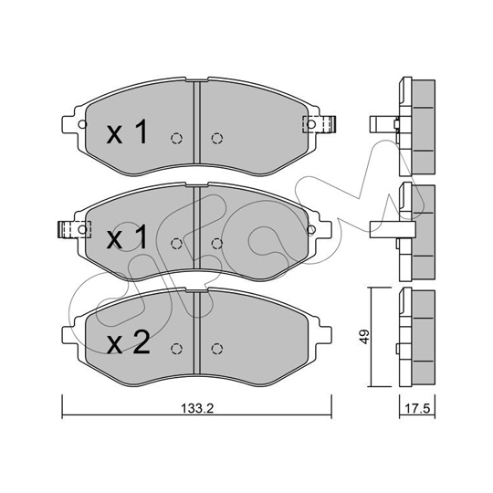 822-508-1 - Brake Pad Set, disc brake 