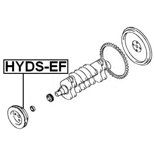 HYDS-EF - Belt Pulley, crankshaft 