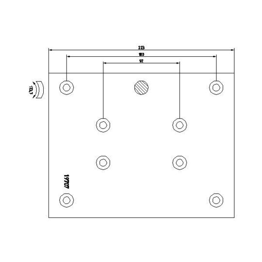 1970701 - Brake Lining Kit, drum brake 