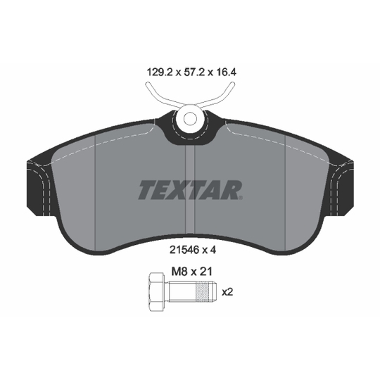 2154601 - Brake Pad Set, disc brake 