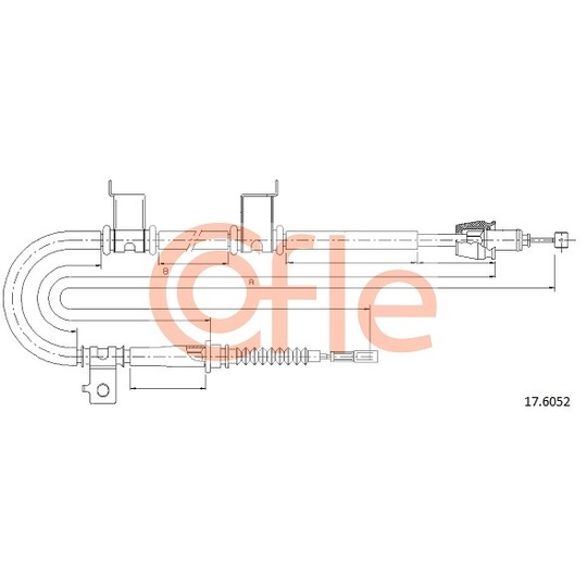 17.6052 - Cable, parking brake 