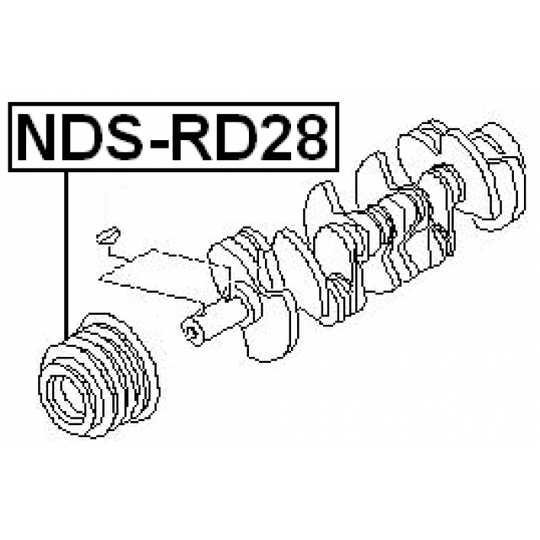 NDS-RD28 - Belt Pulley, crankshaft 