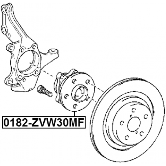 0182-ZVW30MF - Wheel hub 