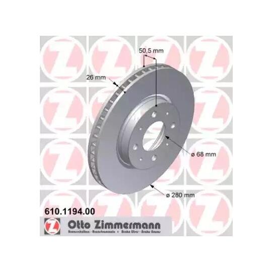 610.1194.00 - Brake Disc 