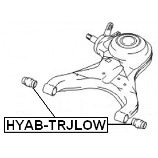 HYAB-TRJLOW - Control Arm-/Trailing Arm Bush 