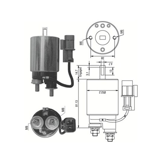 940113050381 - Solenoid Switch, starter 