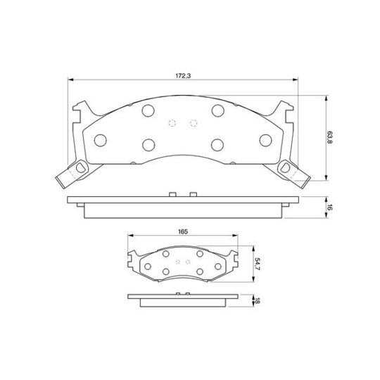 0 986 424 276 - Brake Pad Set, disc brake 