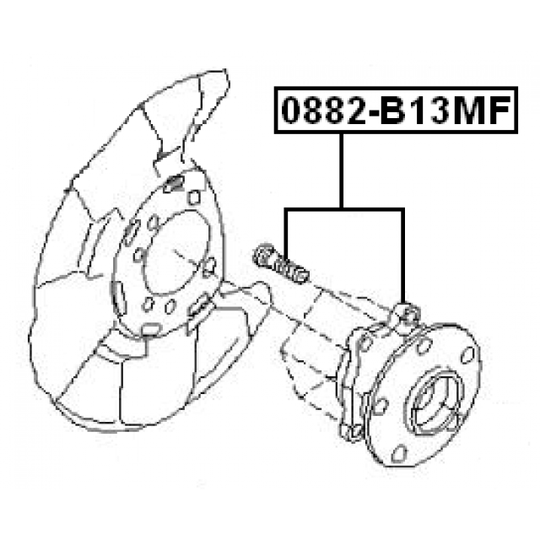 0882-B13MF - Wheel hub 