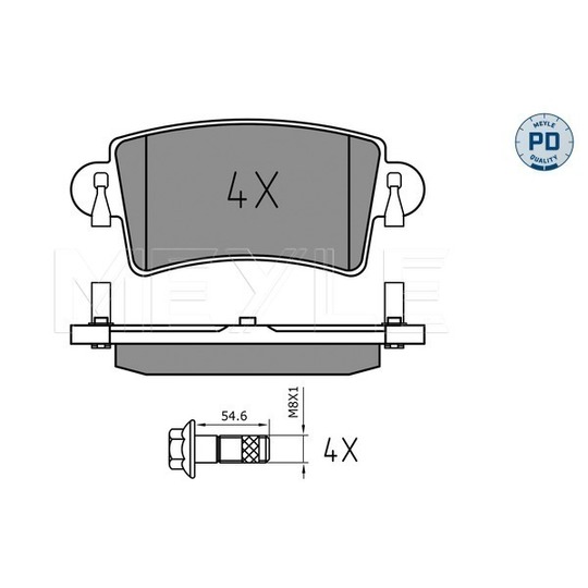 025 236 6916/PD - Brake Pad Set, disc brake 