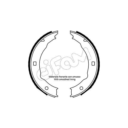 153-330 - Brake Shoe Set, parking brake 