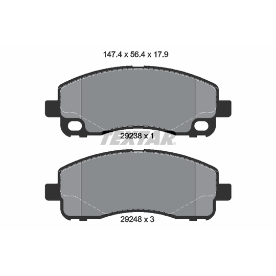 2923801 - Piduriklotsi komplekt, ketaspidur 