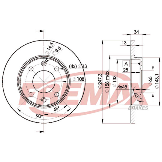 BD-4298 - Brake Disc 