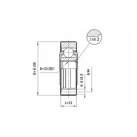 CW.049 - Joint Kit, drive shaft 