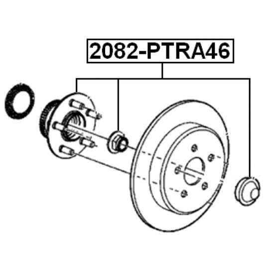 2082-PTRA46 - Wheel hub 