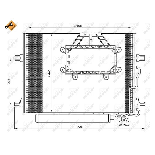 350211 - Condenser, air conditioning 