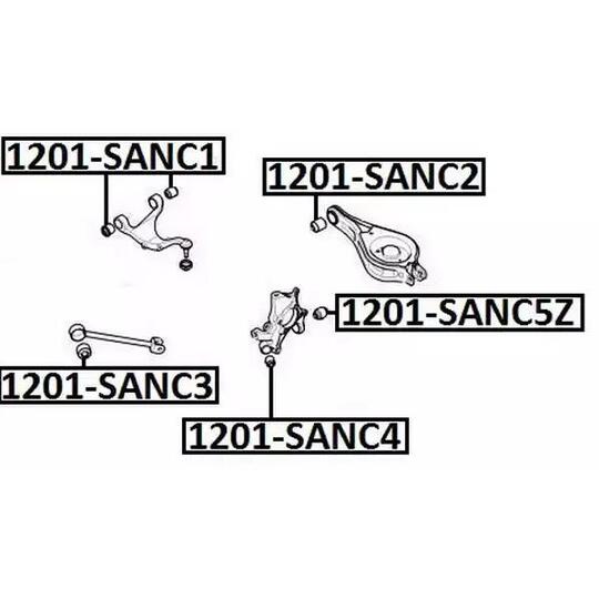 1201-SANC4 - Control Arm-/Trailing Arm Bush 