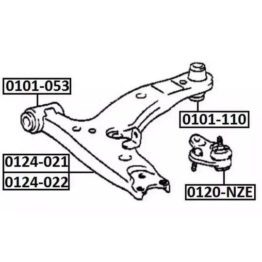 0124-022 - Track Control Arm 
