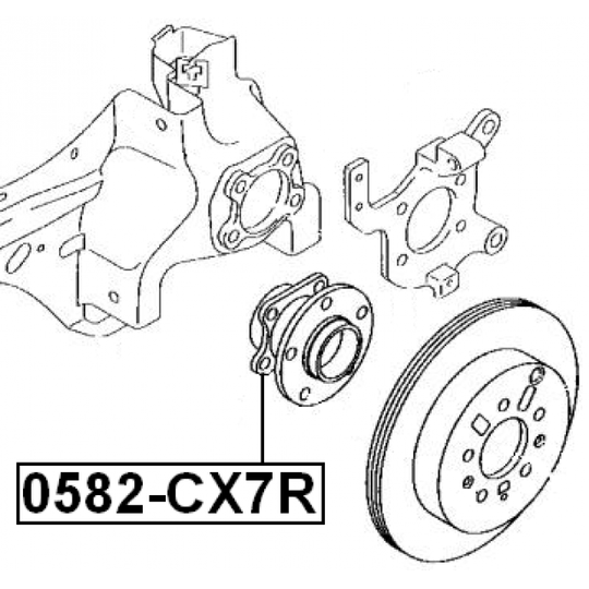 0582-CX7R - Wheel hub 