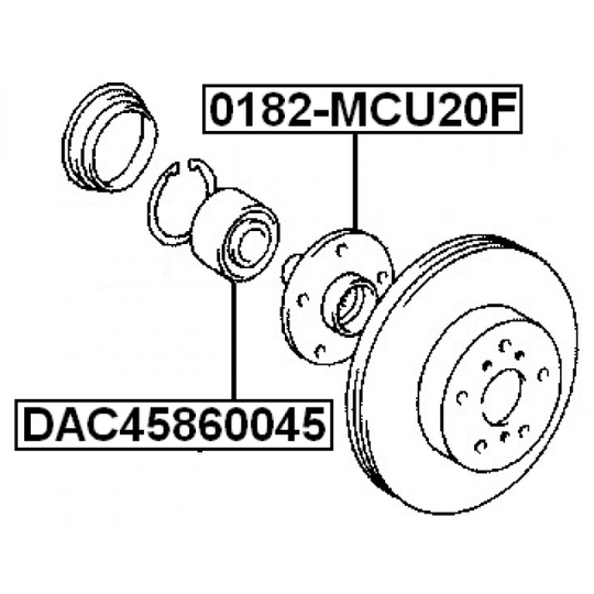 DAC45860045 - Wheel Bearing 